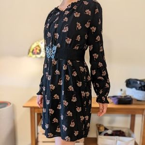 Loft Floral Long Sleeve Dress